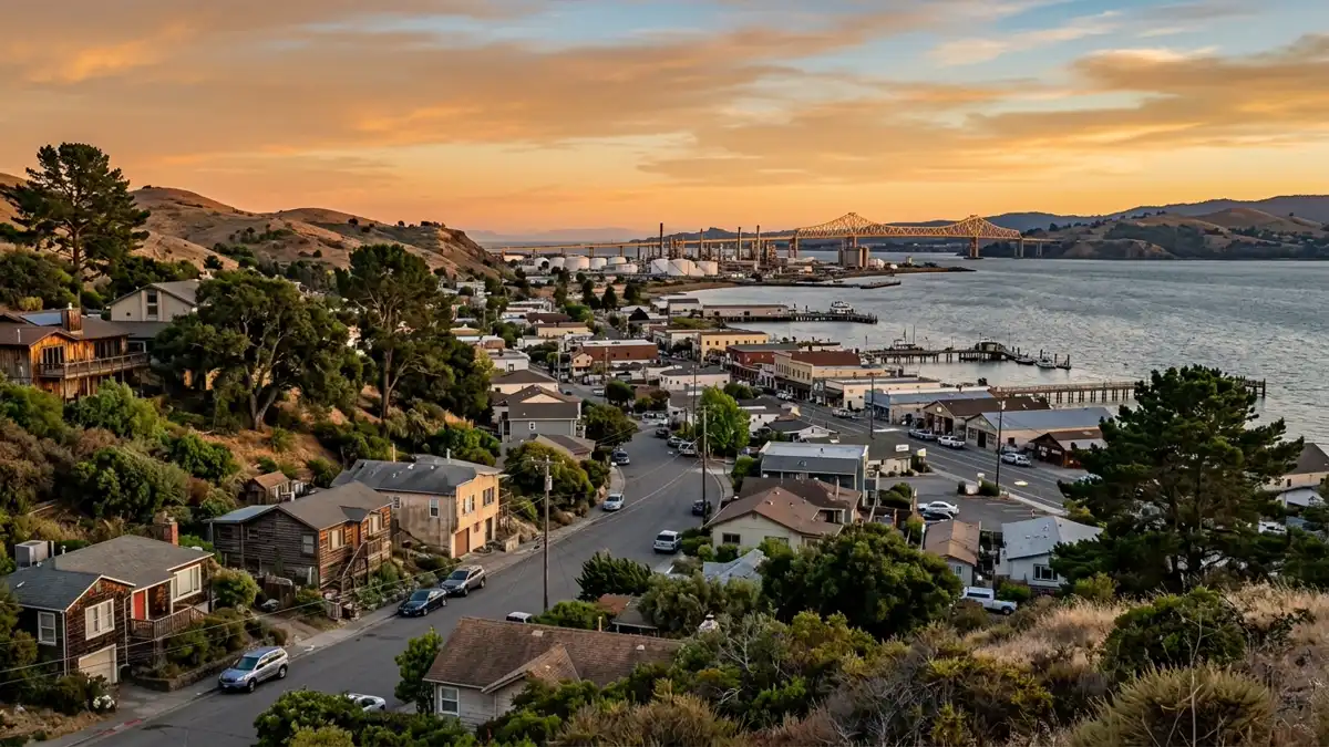 Public restroom locations mapped in Rodeo, California — 5 facilities across zip codes 94572