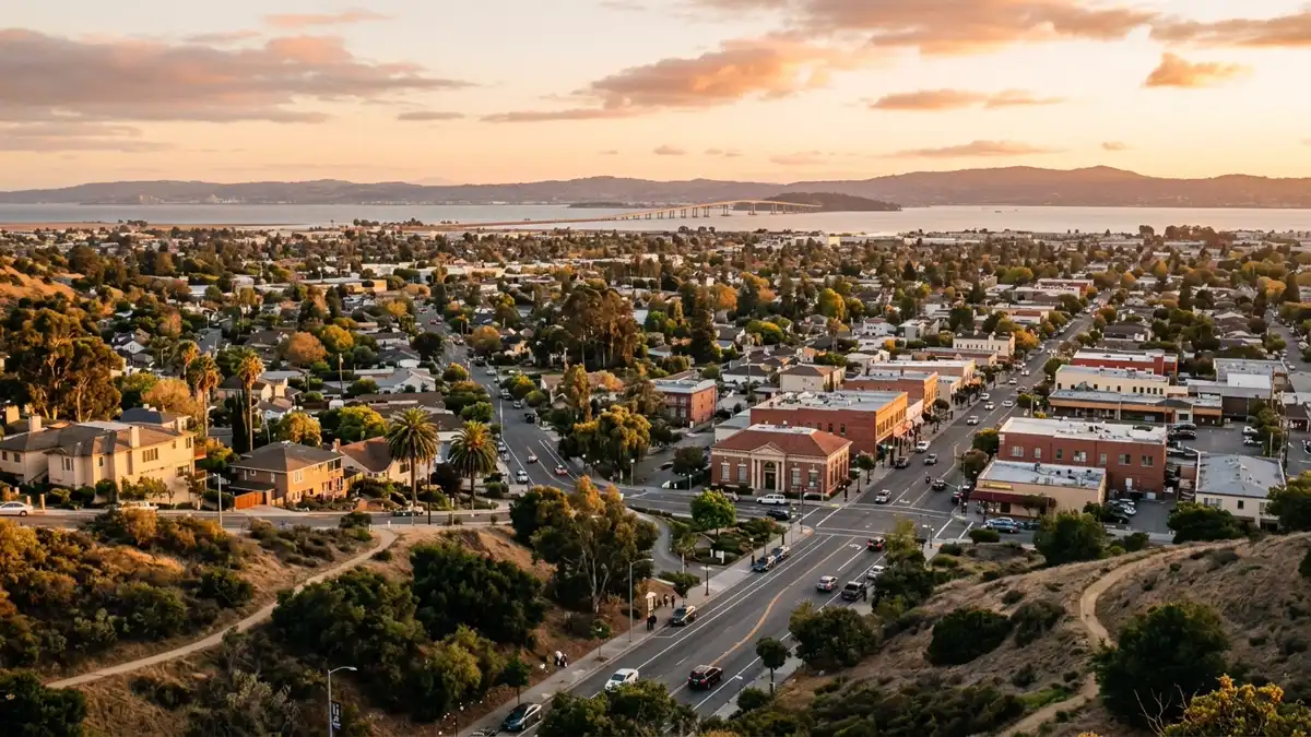 Public restroom locations mapped in San Leandro, California — 36 facilities across zip codes 94577, 94579, 94603