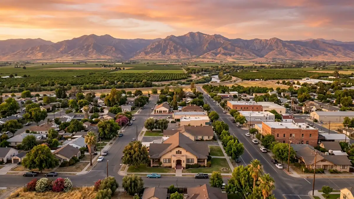 Public restroom locations mapped in Sanger, California — 9 facilities across zip codes 93657
