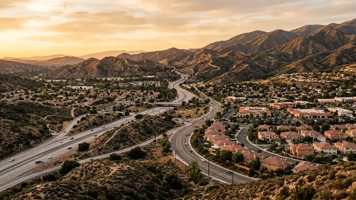 Public restroom locations mapped in Santa Clarita, California — 100 facilities across zip codes 01387, 91322, 91350