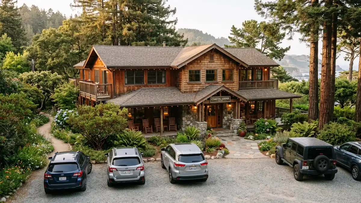 Hotels and accommodation options near mapped restrooms in Santa Cruz County, California