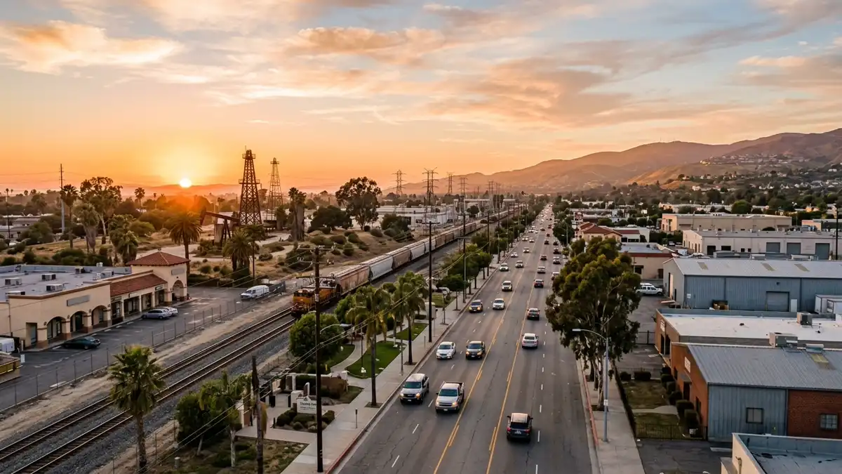Public restroom locations mapped in Santa Fe Springs, California — 5 facilities across zip codes 90670