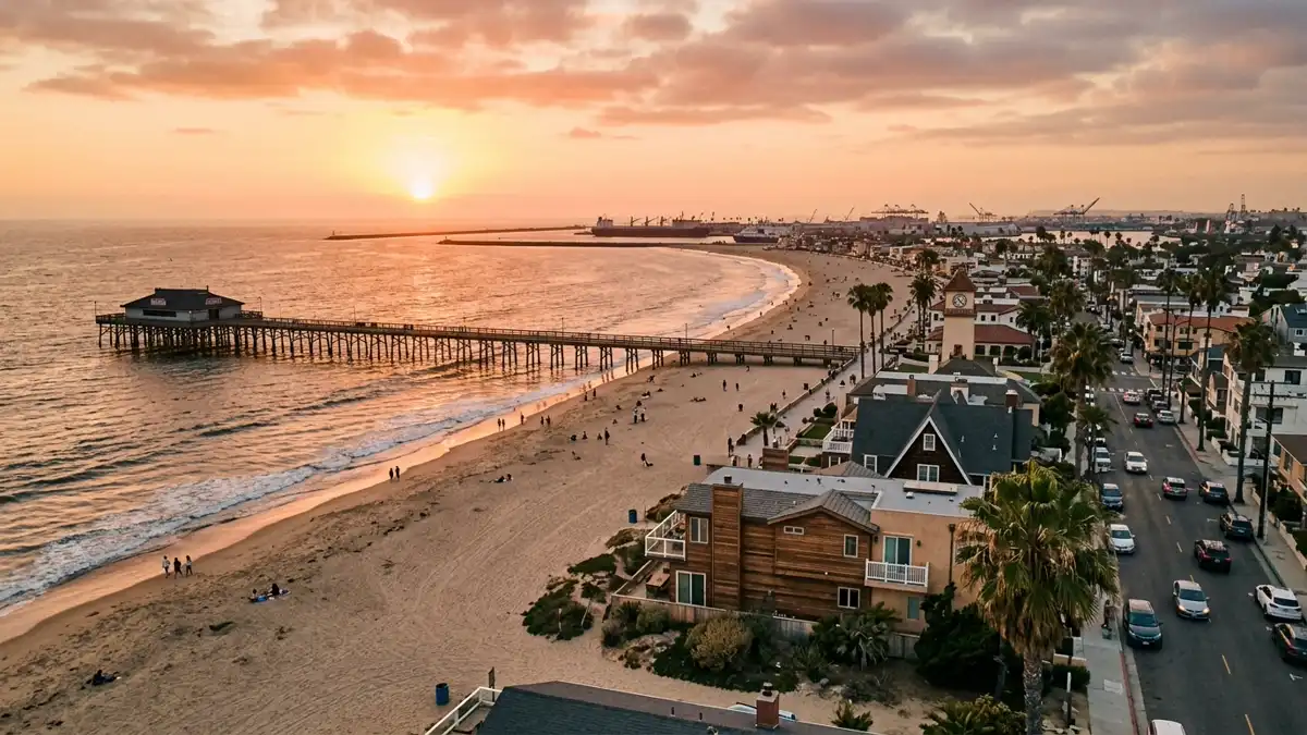 Public restroom locations mapped in Seal Beach, California — 8 facilities across zip codes 90744, 90803