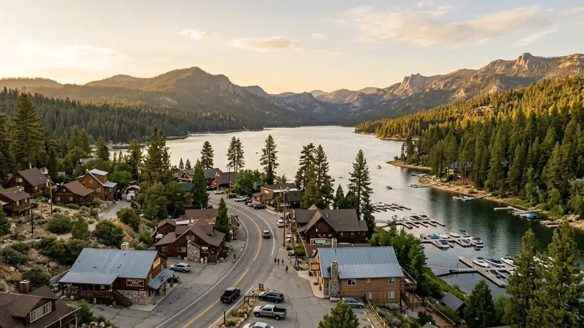 Public restroom locations mapped in Shaver Lake, California — 15 facilities across zip codes 93664
