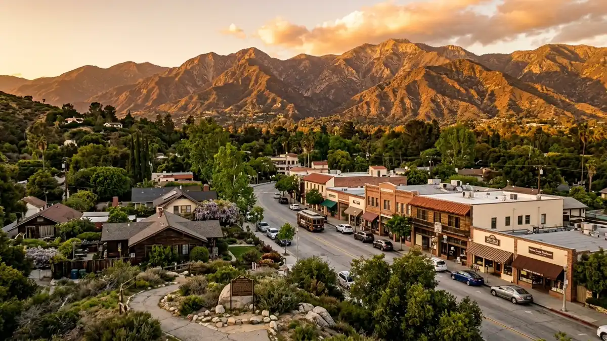 Public restroom locations mapped in Sierra Madre, California — 12 facilities across zip codes 91024