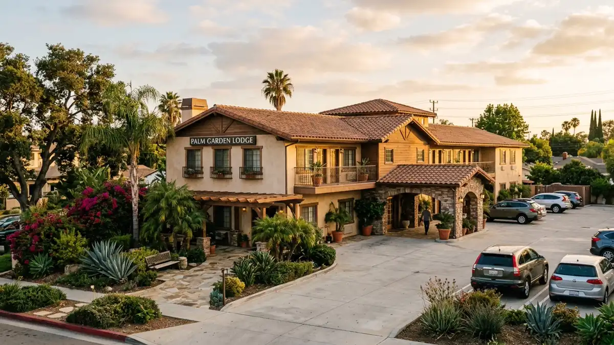 Hotels and accommodation options near mapped restrooms in South Gate, California