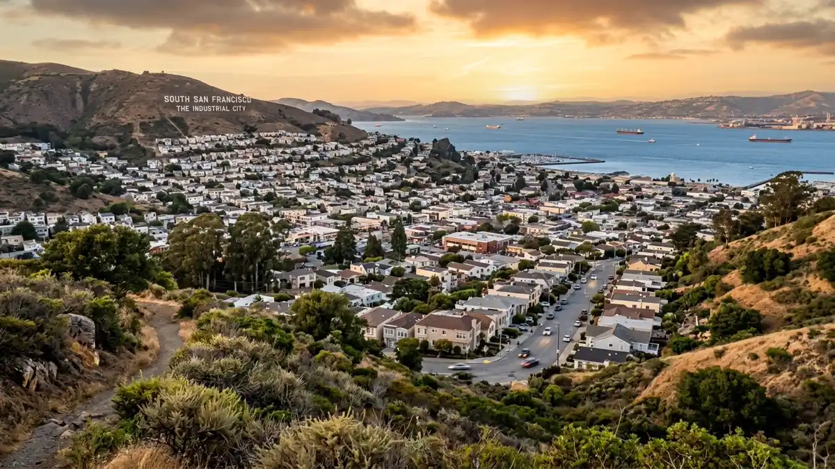 Public restroom locations mapped in South San Francisco, California — 71 facilities across zip codes 94066, 94080, 94083