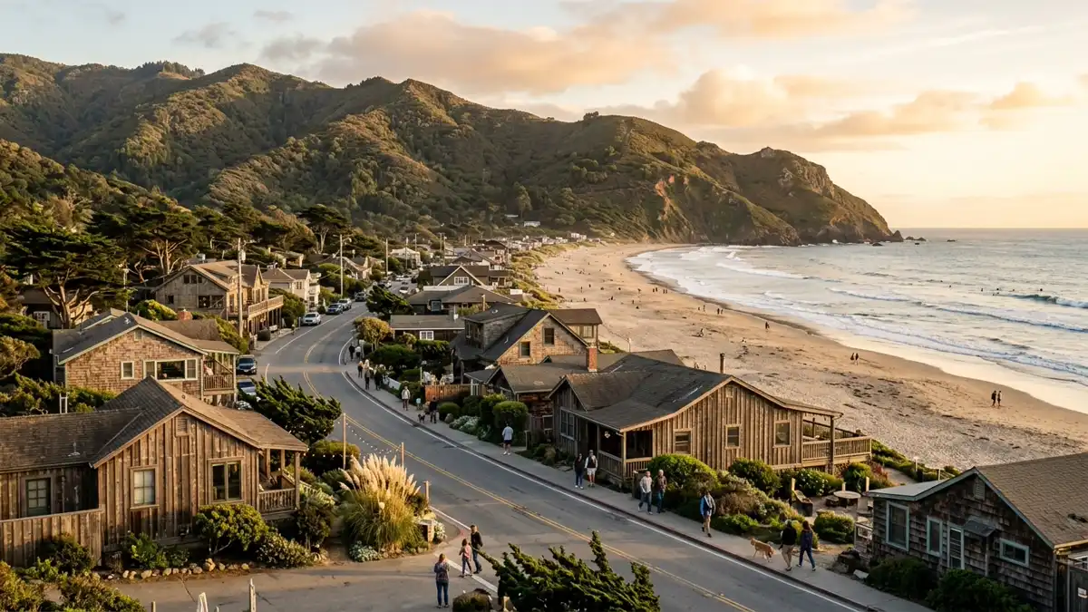 Public restroom locations mapped in Stinson Beach, California — 16 facilities across zip codes 94970
