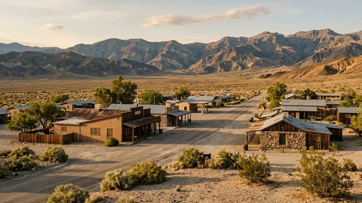 Public restroom locations mapped in Stovepipe Wells, California — 9 facilities across the city