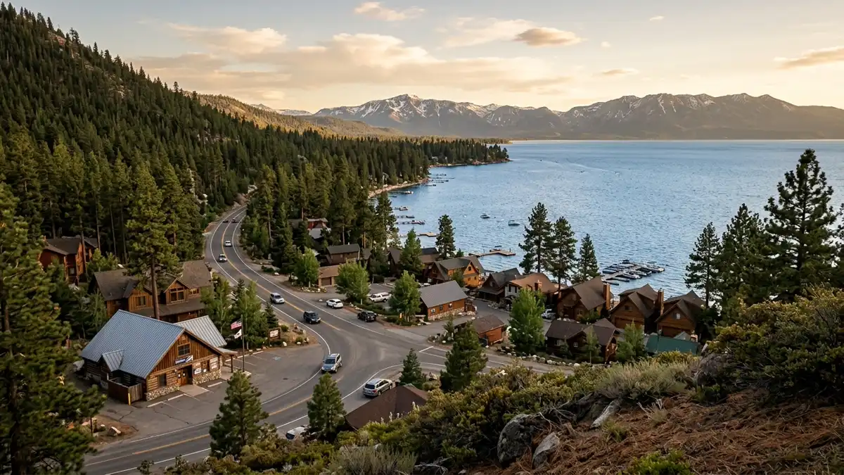 Public restroom locations mapped in Tahoe Vista, California — 4 facilities across zip codes 96148