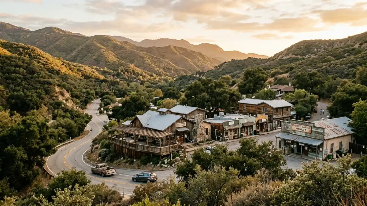 Public restroom locations mapped in Topanga, California — 5 facilities across zip codes 90290