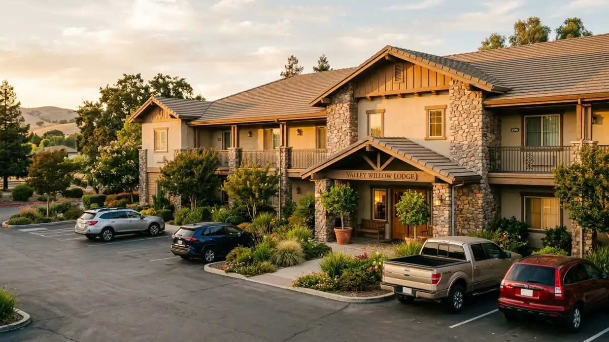 Hotels and accommodation options near mapped restrooms in Tracy, California