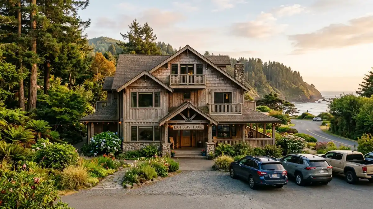 Hotels and accommodation options near mapped restrooms in Trinidad, California