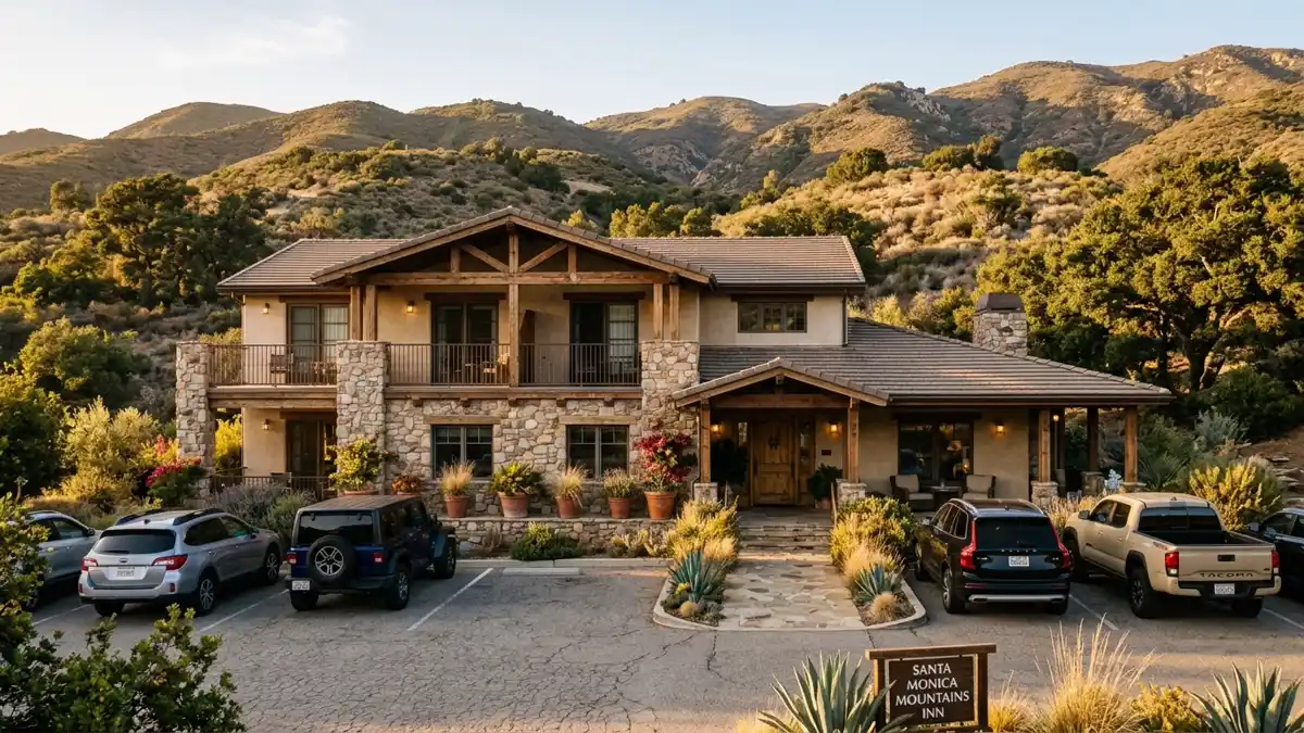Hotels and accommodation options near mapped restrooms in Unincorporated Santa Monica Mountains, California