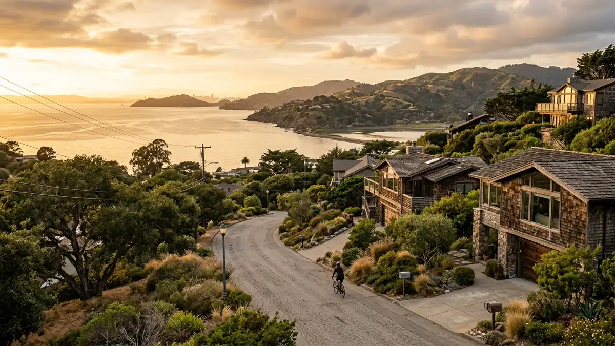 Public restroom locations mapped in Unincorporated Tiburon, California — 12 facilities across zip codes 94920