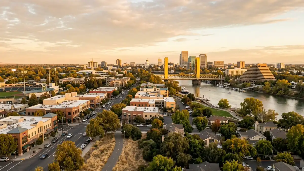Public restroom locations mapped in West Sacramento, California — 4 facilities across zip codes 95814