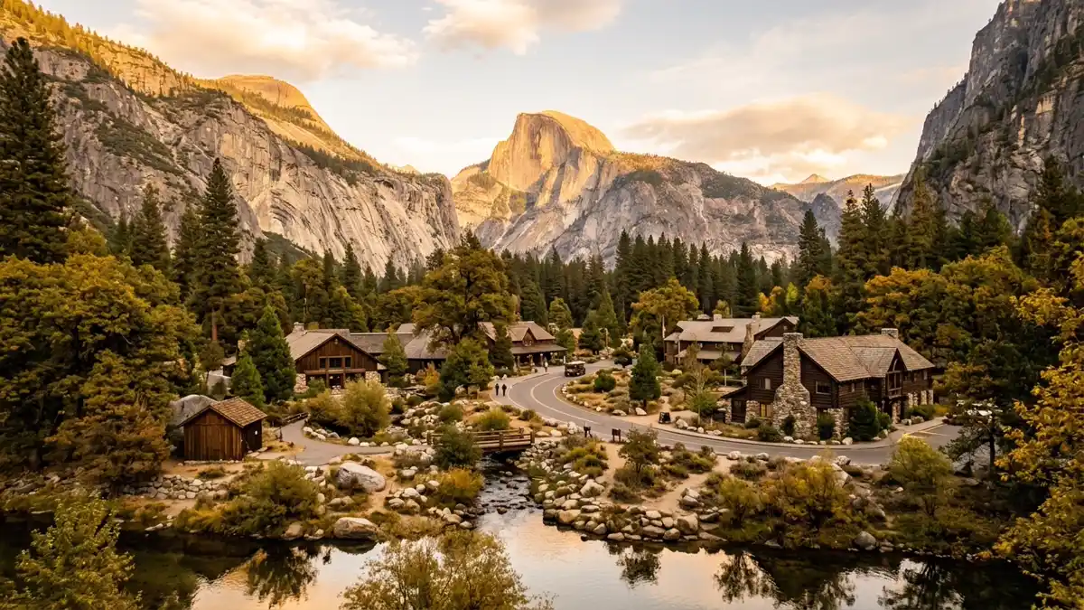 Public restroom locations mapped in Yosemite Village, California — 39 facilities across zip codes 95389