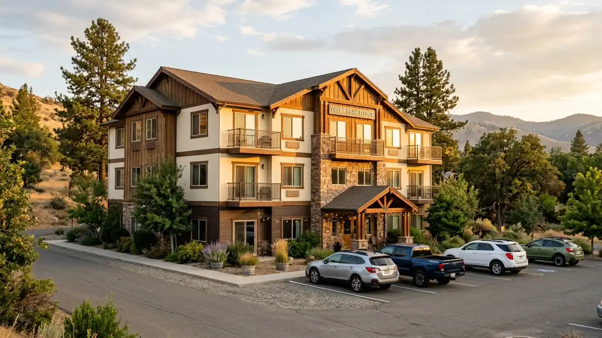 Hotels and accommodation options near mapped restrooms in Yreka, California