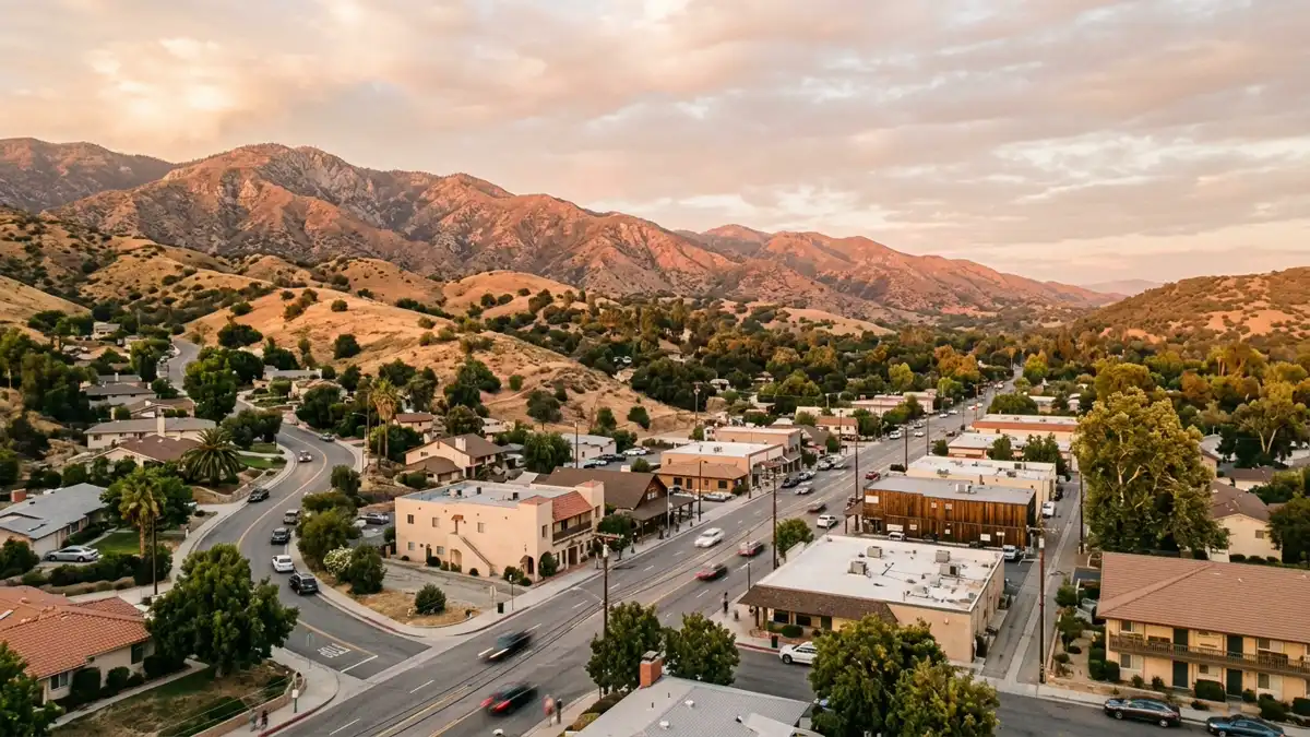 Public restroom locations mapped in Yucaipa, California — 18 facilities across zip codes 92399