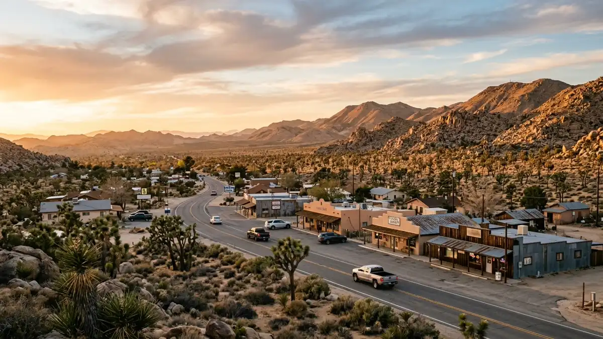 Public restroom locations mapped in Yucca Valley, California — 18 facilities across zip codes 92284
