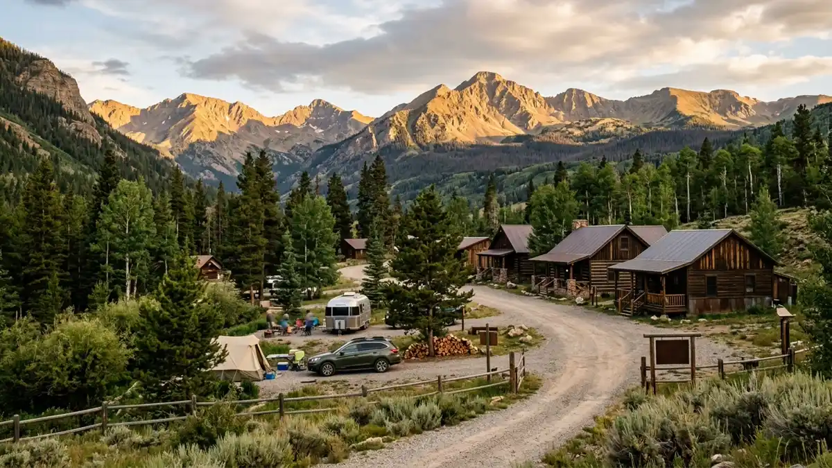 Public restroom locations mapped in Buckingham Campground, Colorado — 4 facilities across the city