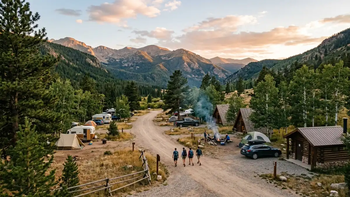 Public restroom locations mapped in Cold Springs Campground, Colorado — 5 facilities across zip codes 80422