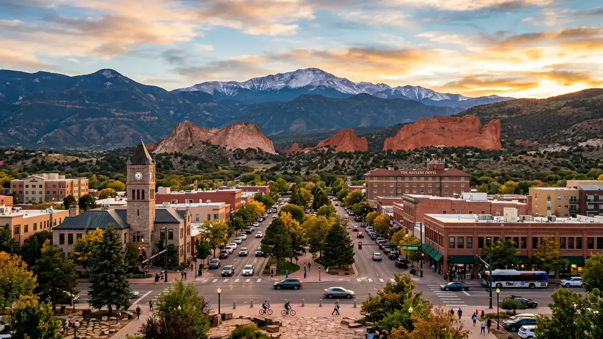 Public restroom locations mapped in Colorado Springs, Colorado — 233 facilities across zip codes 80709, 80829, 80902