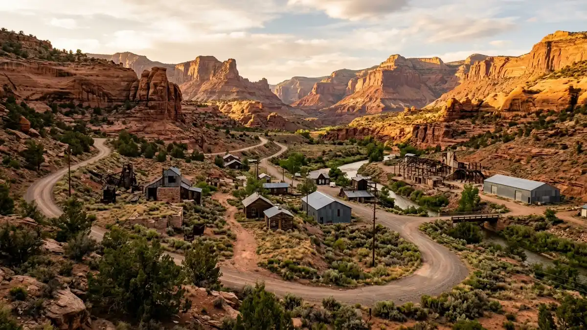 Public restroom locations mapped in Uravan, Colorado — 5 facilities across the city