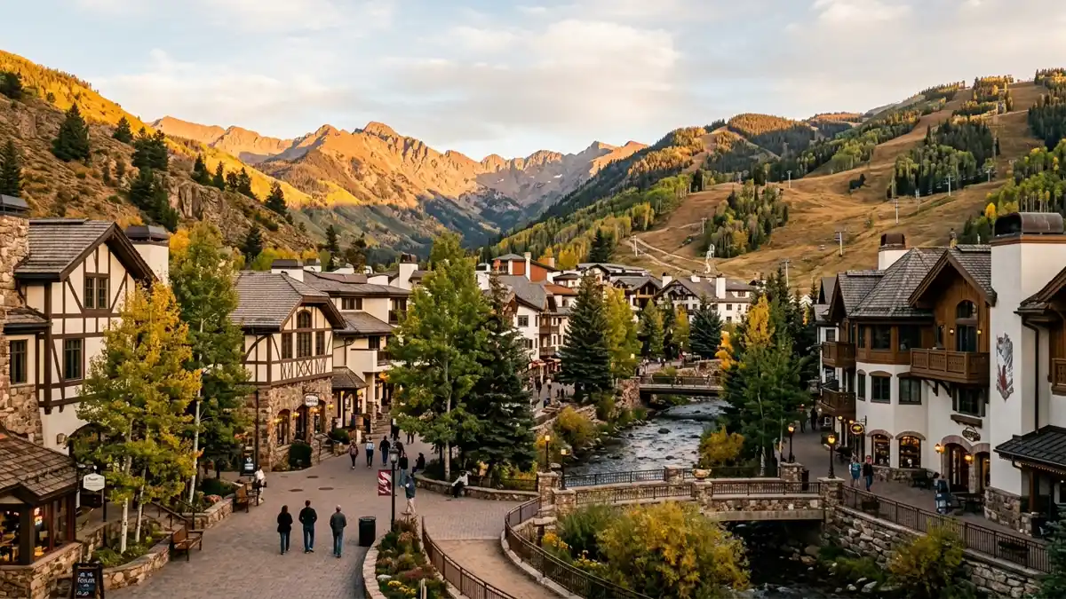 Public restroom locations mapped in Vail, Colorado — 40 facilities across zip codes 81645, 81657