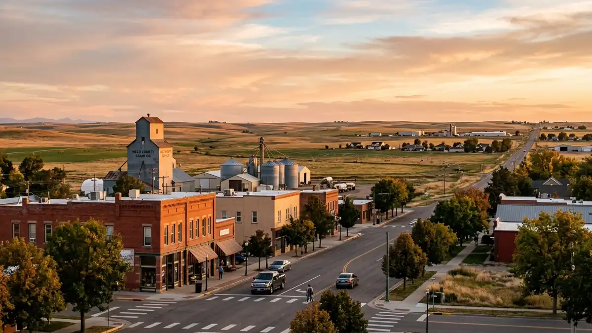 Public restroom locations mapped in Weld County, Colorado — 49 facilities across zip codes 80534, 80546, 80550