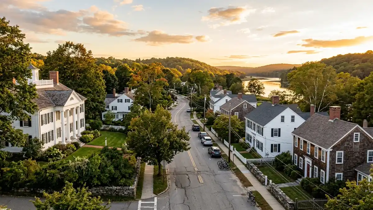 Public restroom locations mapped in Lyme, Connecticut — 7 facilities across the city