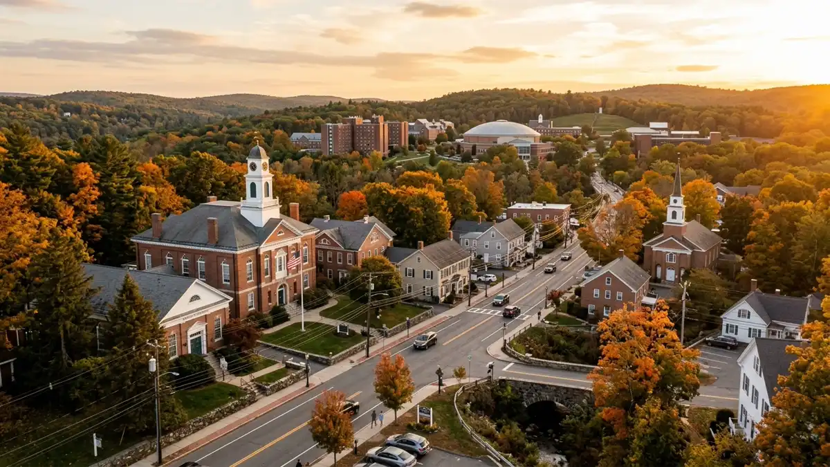 Public restroom locations mapped in Mansfield, Connecticut — 13 facilities across zip codes 06238, 06250, 06268