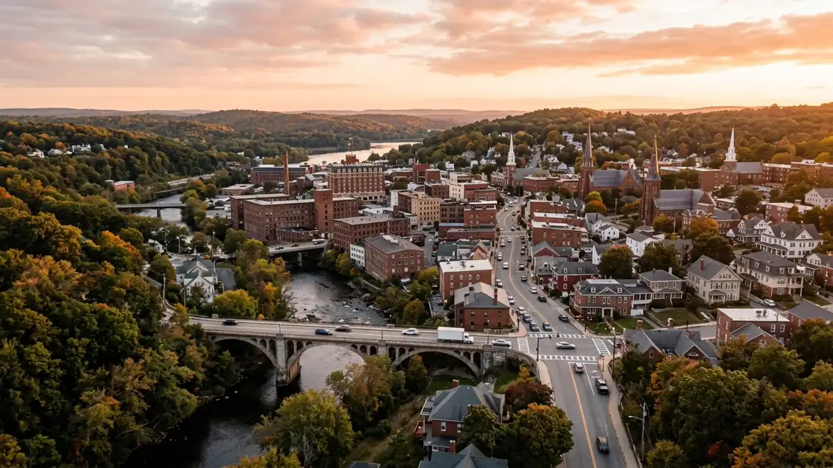 Public restroom locations mapped in Norwich, Connecticut — 5 facilities across zip codes 06360