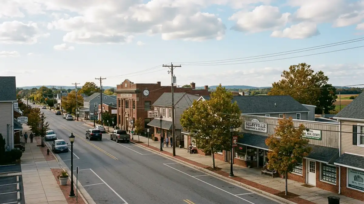 Public restroom locations mapped in Selbyville, Delaware — 3 facilities across zip codes 19975