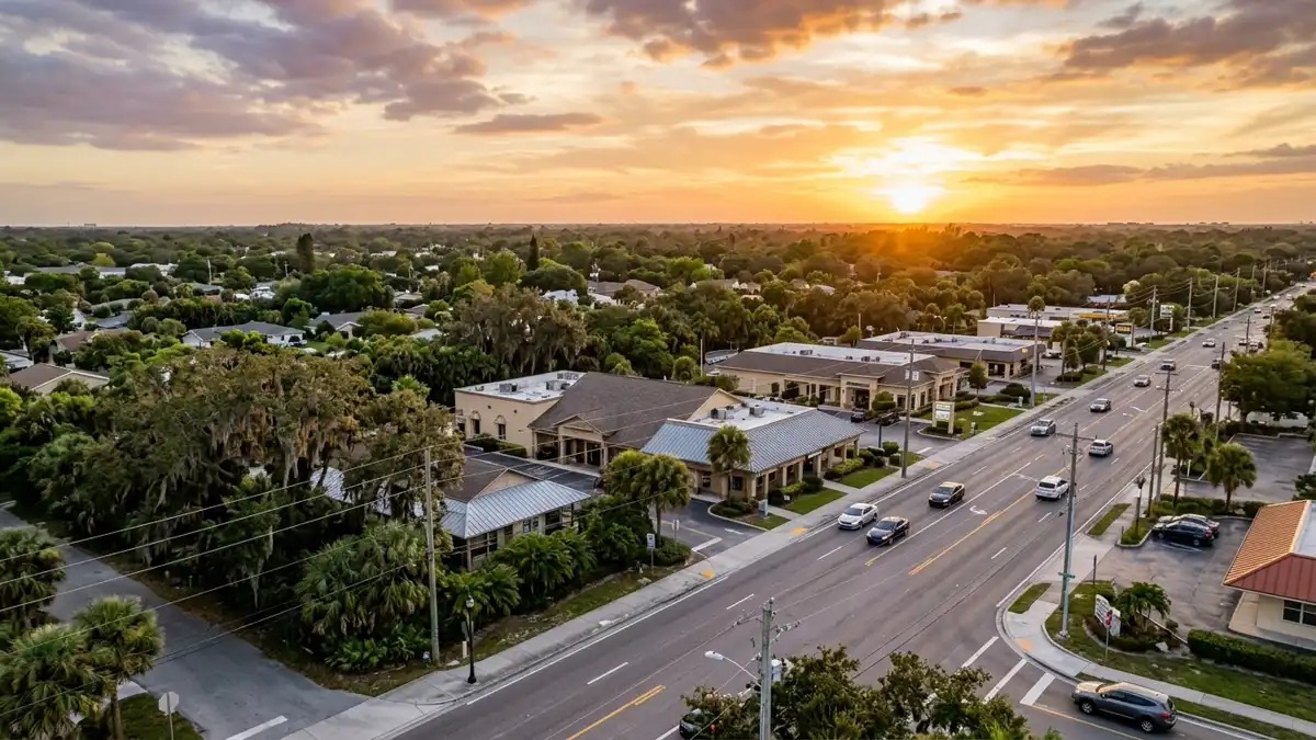 Public restroom locations mapped in Bee Ridge, Florida — 4 facilities across zip codes 34233