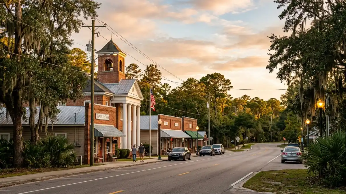 Public restroom locations mapped in Crawfordville, Florida — 12 facilities across zip codes 32326, 32327