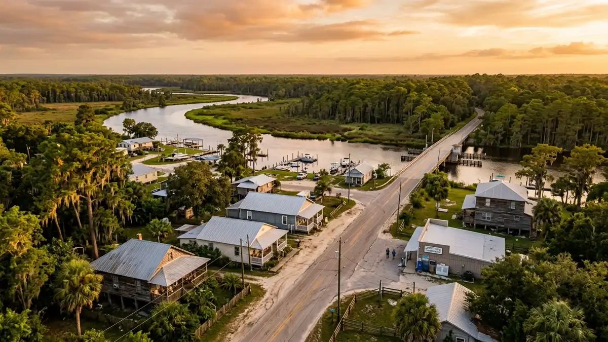 Public restroom locations mapped in Crows Bluff, Florida — 1 facility across zip codes 32720