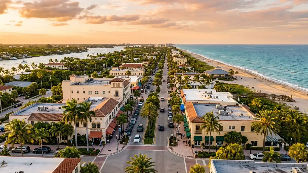 Public restroom locations mapped in Delray Beach, Florida — 15 facilities across zip codes 33444, 33445, 33483
