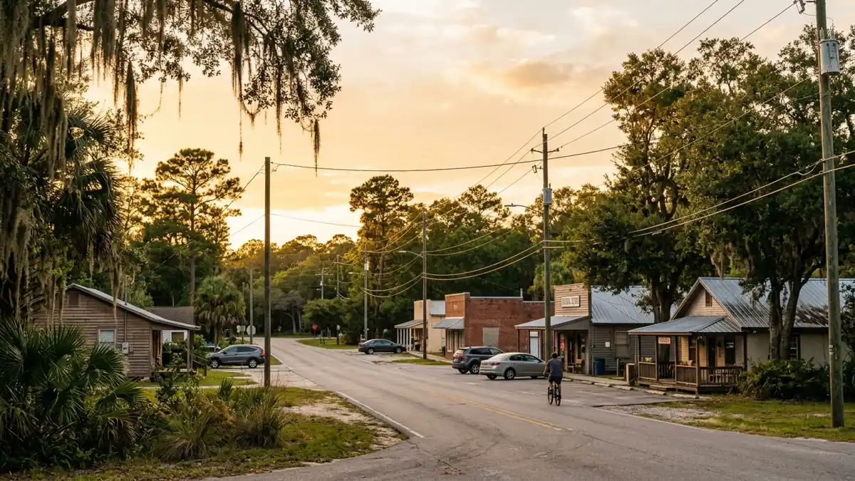 Public restroom locations mapped in Fanning Springs, Florida — 6 facilities across zip codes 32680