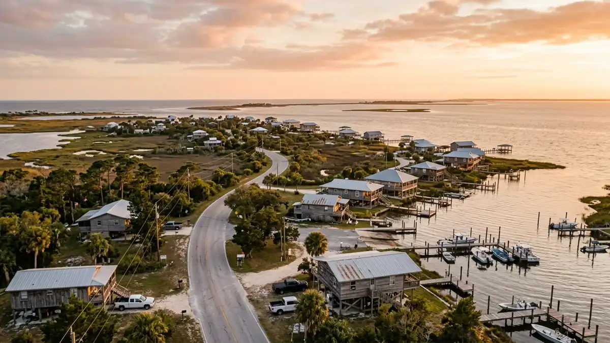 Public restroom locations mapped in Keaton Beach, Florida — 8 facilities across zip codes 32348