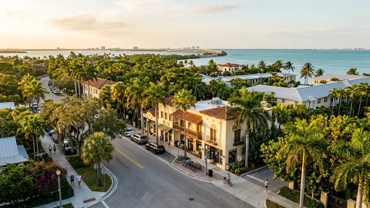 Public restroom locations mapped in Key Biscayne, Florida — 12 facilities across zip codes 33149