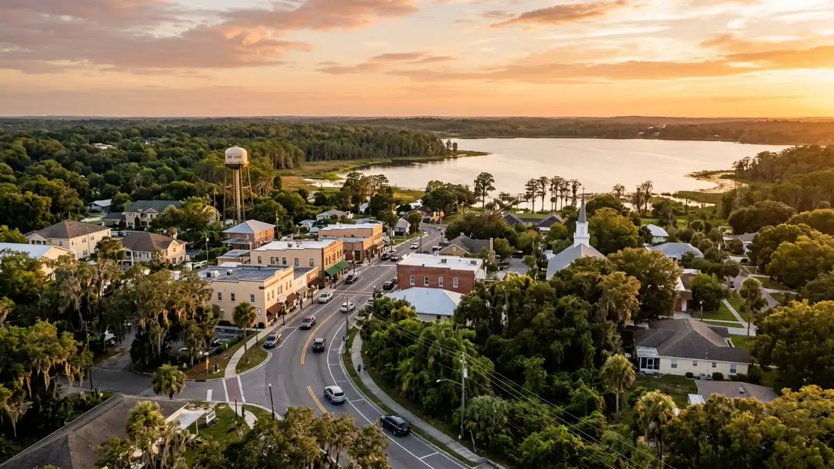 Public restroom locations mapped in Lady Lake, Florida — 4 facilities across zip codes 32159