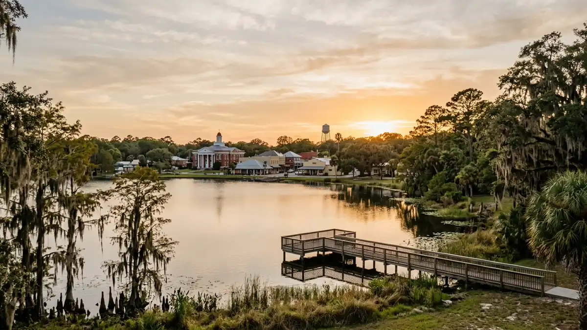 Public restroom locations mapped in Lake Butler, Florida — 6 facilities across zip codes 32054