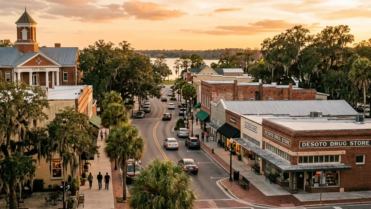 Public restroom locations mapped in Lake City, Florida — 17 facilities across zip codes 32024, 32025, 32026
