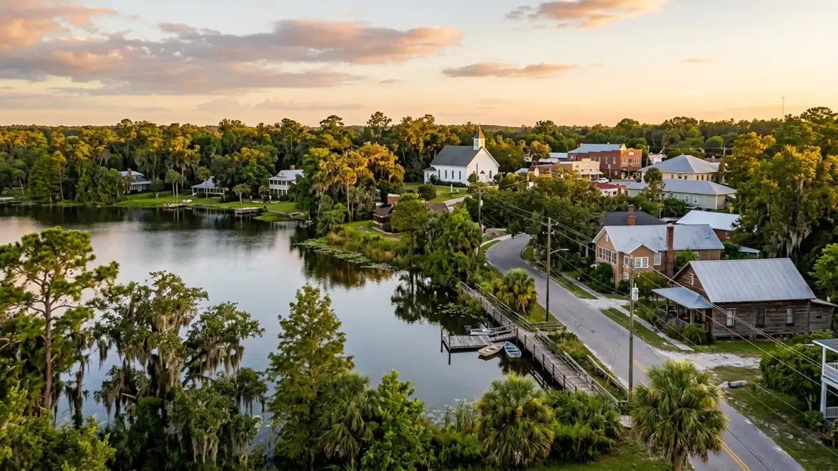 Public restroom locations mapped in Lake Helen, Florida — 13 facilities across zip codes 32706, 32744