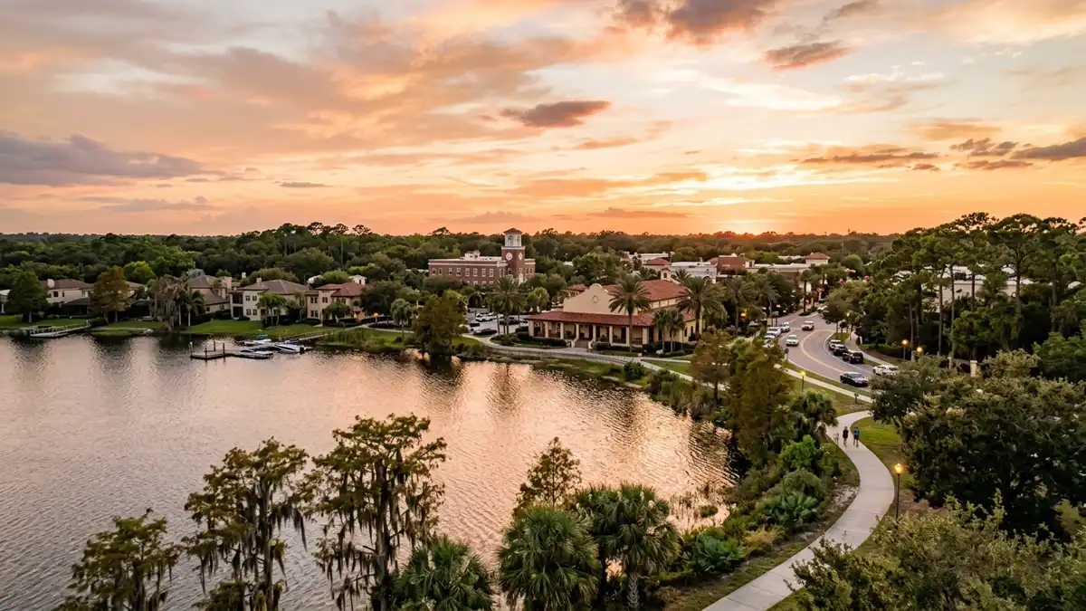 Public restroom locations mapped in Lake Mary, Florida — 4 facilities across zip codes 32795