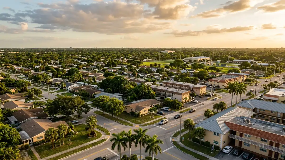 Public restroom locations mapped in Lauderhill, Florida — 36 facilities across zip codes 33319