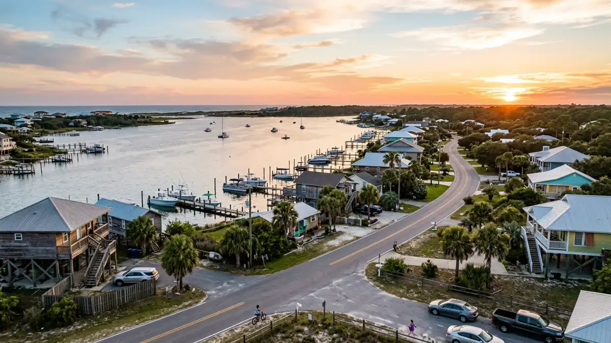Public restroom locations mapped in Lower Grand Lagoon, Florida — 14 facilities across zip codes 32408, 32411