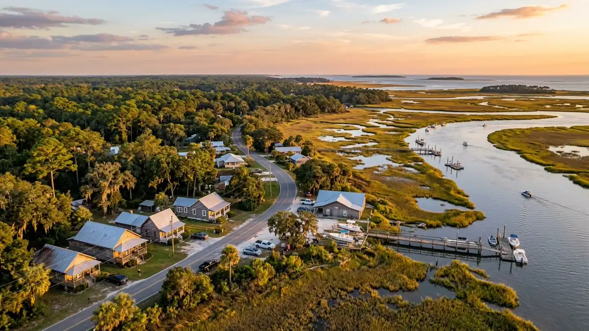 Public restroom locations mapped in Nassauville, Florida — 4 facilities across zip codes 32034
