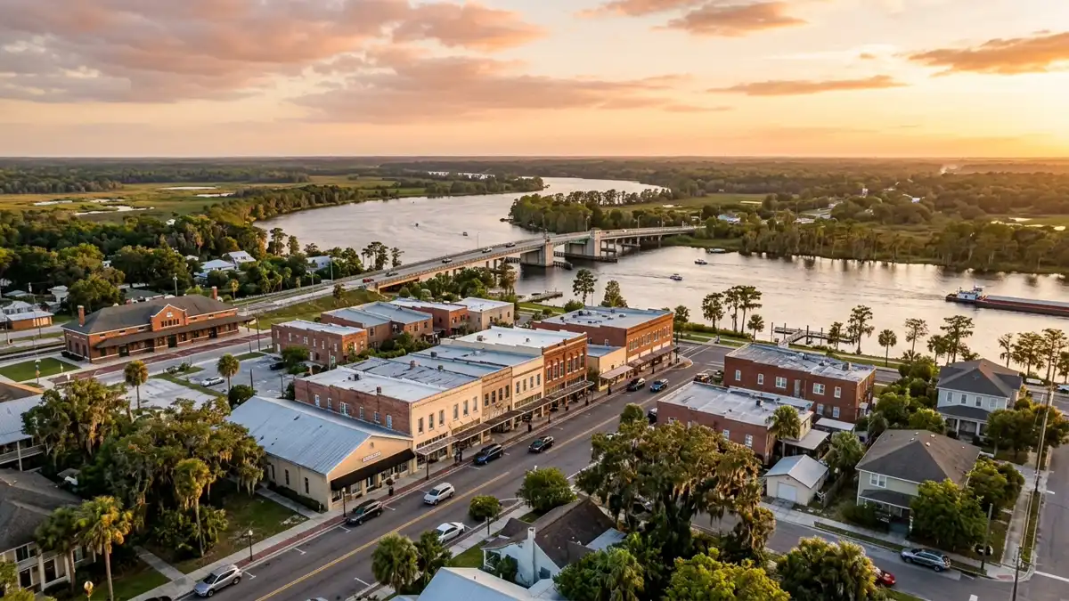 Public restroom locations mapped in Palatka, Florida — 4 facilities across zip codes 32187